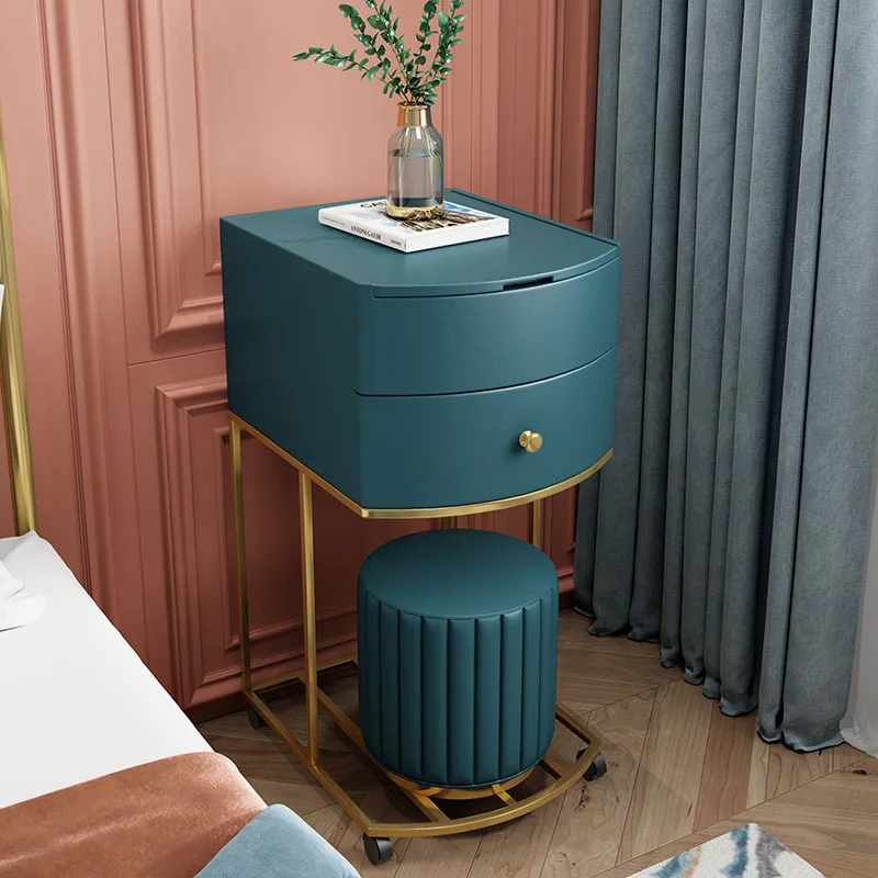 Hxl vanity table - compact bedroom bedside table, all-in-one removable makeup vanity