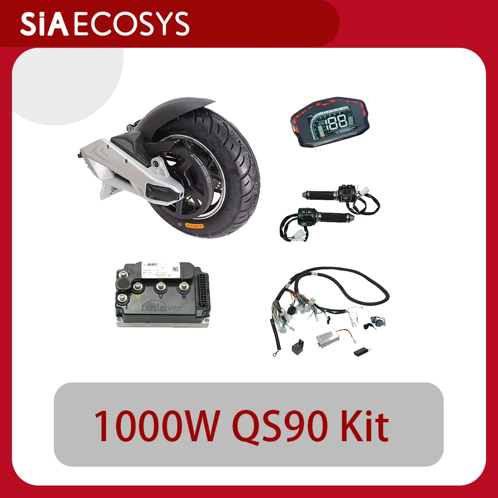 

1000W Mid Drive Motor Conversion Kit QSP090B-80 10 inch 72V for Electric Scooter Motorcycle with Fardriver Controller ND72260
