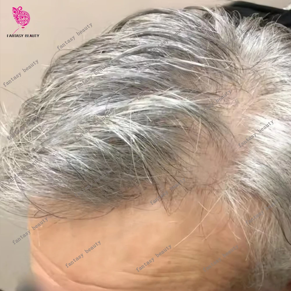 

1B80 # Серый супер ультратонкий кожа 0,02 мм, плотность 80-90%, мужской парик, коричневый, черный, человеческие волосы, необнаружимый натуральный протез для линии роста волос