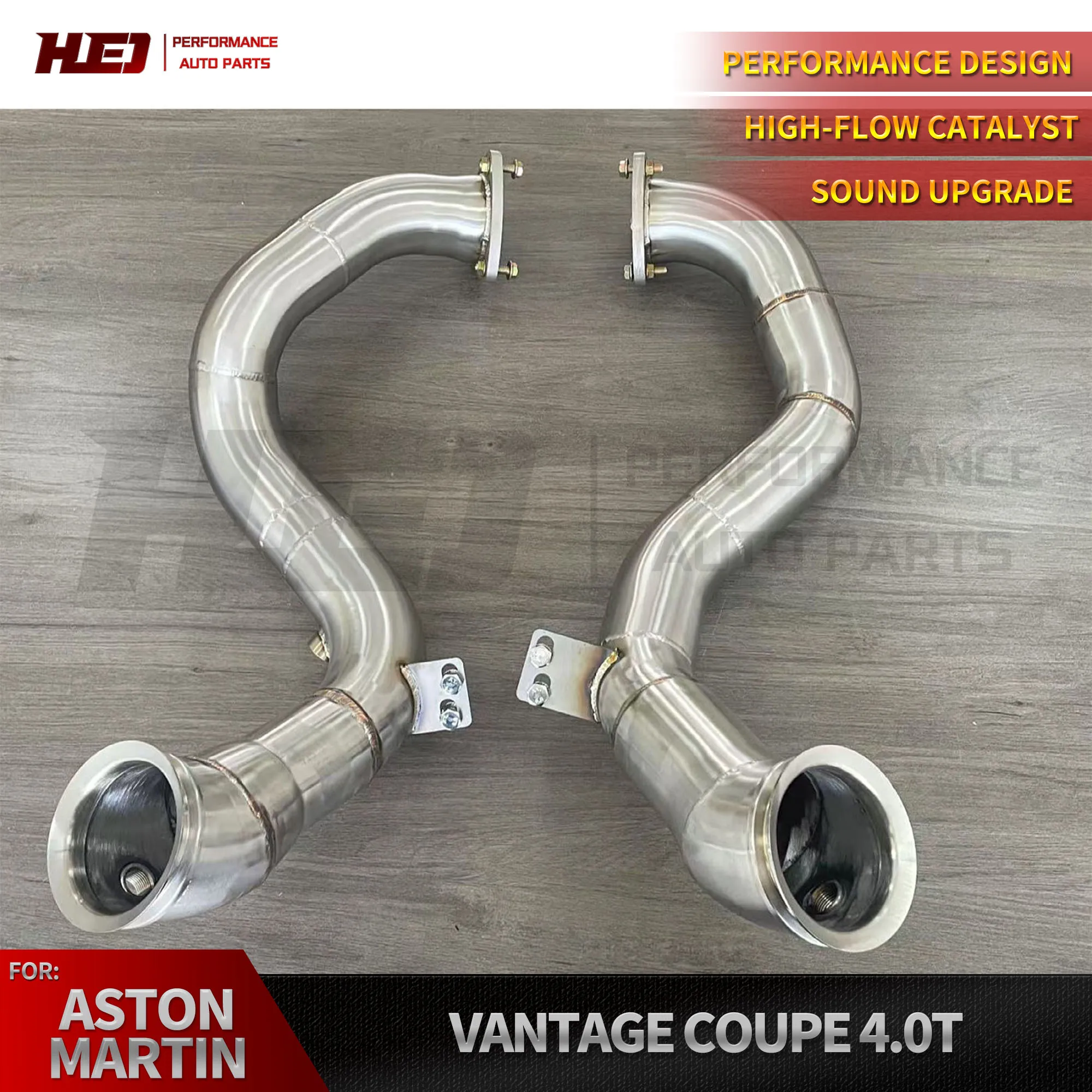 High Quality Racing Exhaust Downpipe for Aston Martin Vantage Coupe 4.0T Head Section Exhaust Pipe