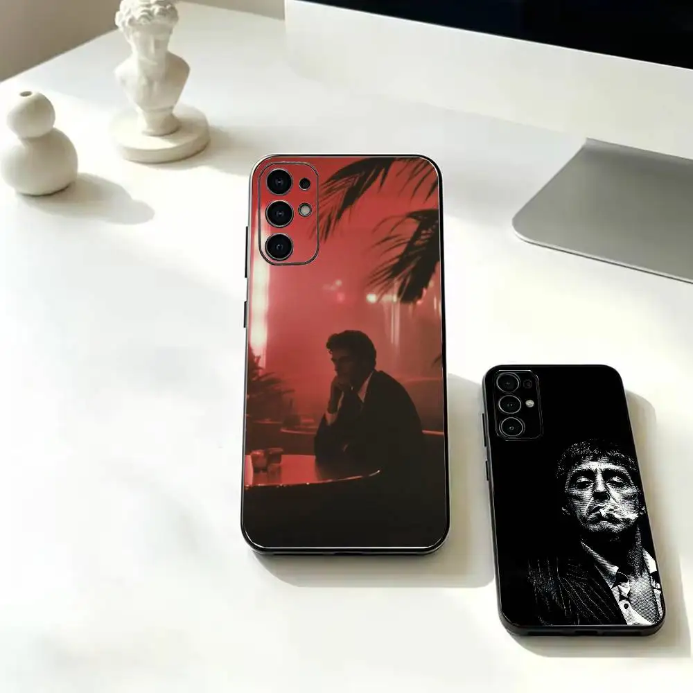 Hot S-Scarface  For Samsung Galaxy  S25 S24 S23 S22 S21 S20 S26 FE Ultra Plus Soft Black Cover