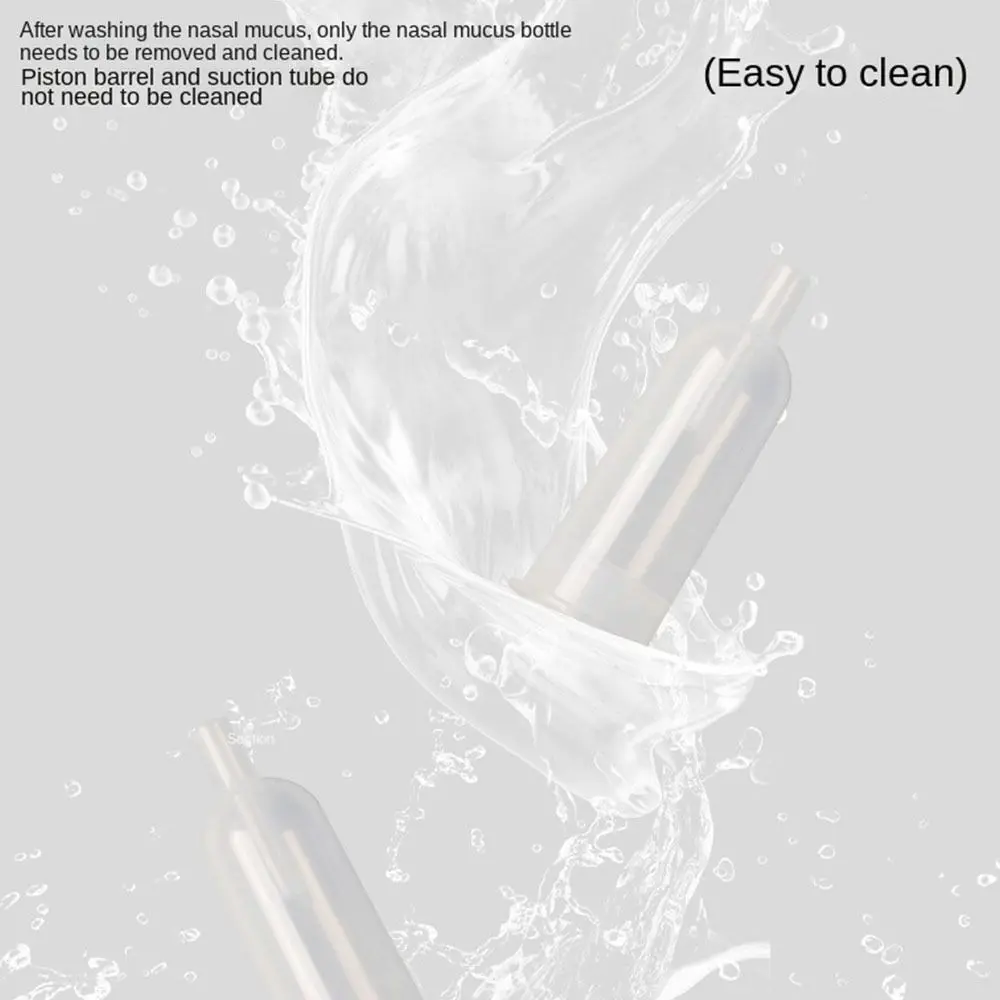 

Силиконовая головка для чистки носа новорожденных, тянущий тип, вакуумный аспиратор для соплей, детский назальный аспиратор, очищаемый многоразовый очиститель носа