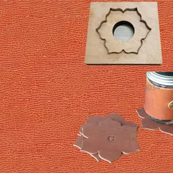 Customized DIY Flower Design Leather Coaster Die Cutting Mould Cup Mat Template Hand Punch Leather Craft Tool