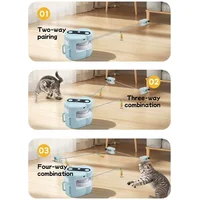 Pet Running Interactive Indoor Cat Toy Automatic/Remote DIY Speed Adjustable Wheeled Exercise for Cats/Dogs Simulating Hunting 4