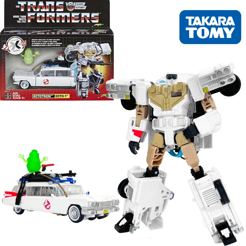 

В наличии Takara Tomy Трансформеры серии G кроссовер охотники-охотники Ghost Hunter Ecto-1 робот аниме экшн-модель игрушки подарок