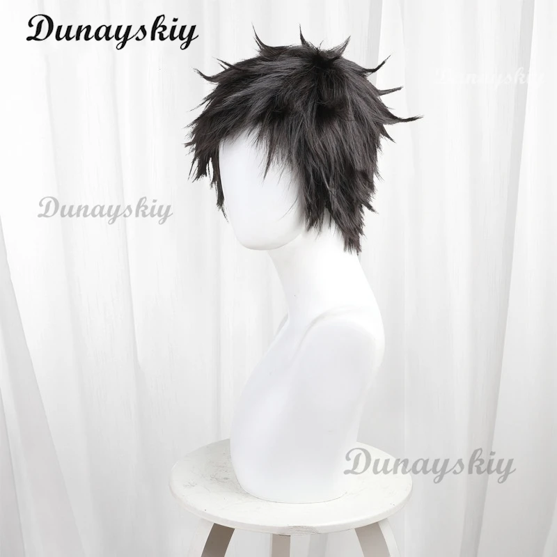 Peluca de Cosplay de Anime Blue Box Taiki Inomata, pelo corto negro Ao No Hako Chinatsu Kano, accesorios para fiesta de Halloween para mujeres y hombres