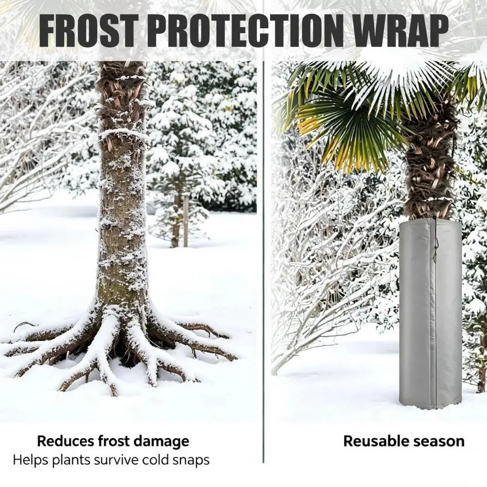 Tree Protector Cover Winter Tree Insulation Winter Palm Tree Protector Insulation Cover with Drawstring for Outdoor for Frost.