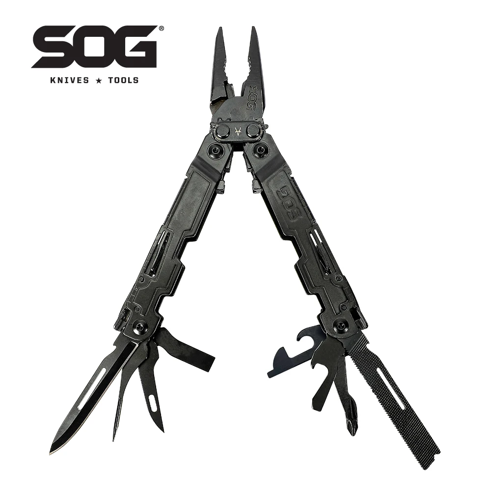 Многофункциональный инструмент SOG PowerAccess 18 в 1, складные плоскогубцы, инструмент для обжима, инструмент для зачистки проводов, карманный нож, многофункциональный ремонтный комплект для выживания Многофункциональный инструмент SOG PowerAccess 18 в 1, складные плоскогубцы, инструмент для обжима, инструмент для зачистки проводов, карманный нож, многофункциональный ремонтный комплект для выживания