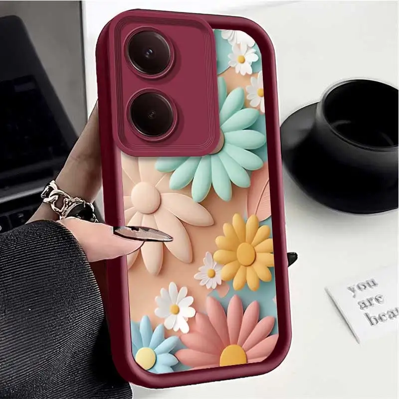 Y100 Dreamy Blossoms Sky Eye Ladder Phone Case For VIVO Y27 Y22 Y21 Y20 Y19 Y17 Y16 Y15 Y12 Y12S Y11S Y11 Y5S Y03 Y02