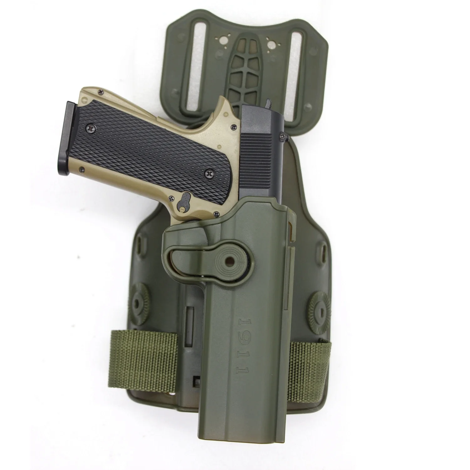 Funda táctica muslo Colt 1911 – Pistolera para mano derecha - imagen 3