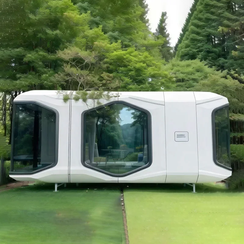 Space Capsule Mobile Home Bed Hotel Cabin Prefabricated Modular Container Small Capsule Room With Kitchen And Bathroom