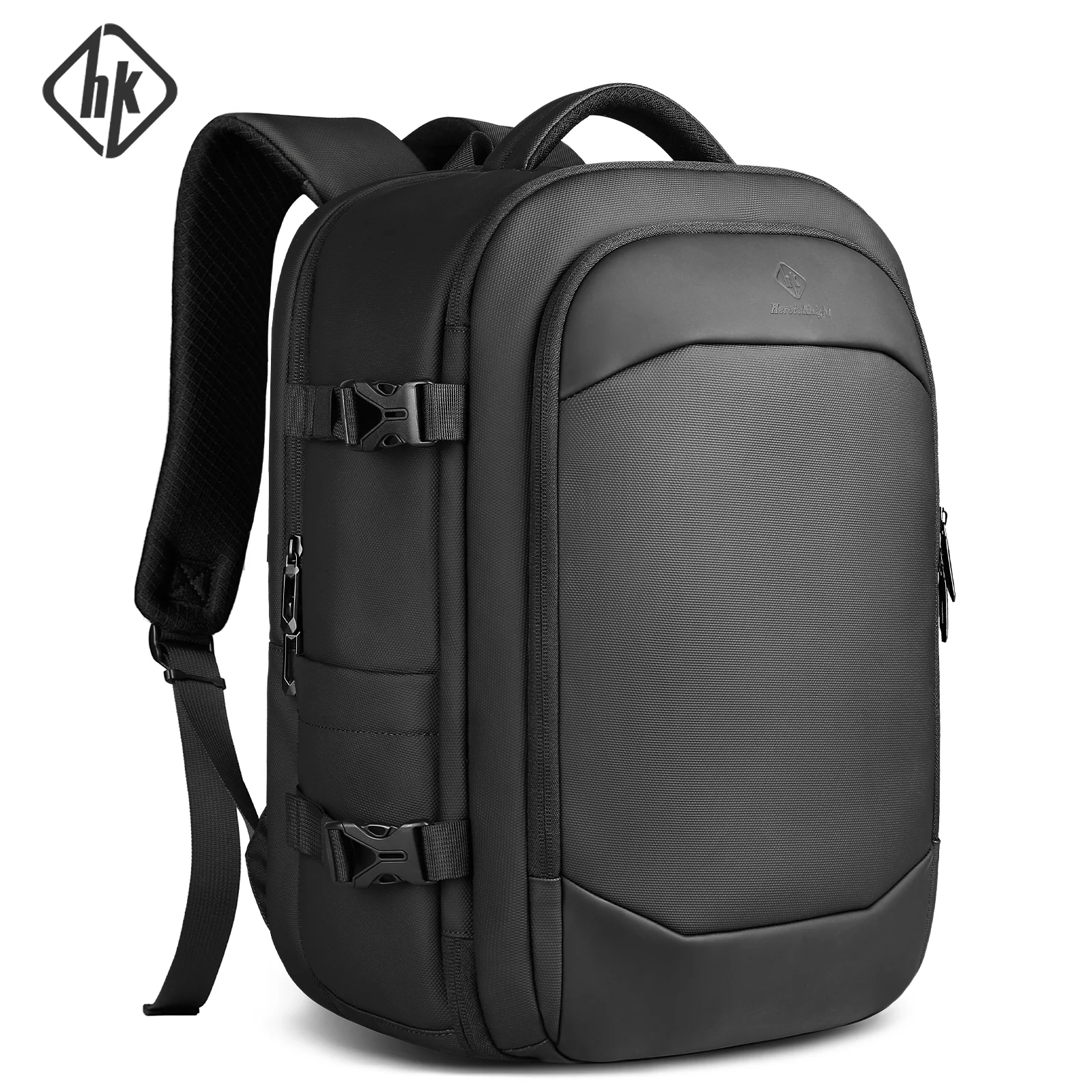 حقيبة ظهر HK Business Boarding للرجال بسعة كبيرة حقيبة ظهر للسفر مقاومة للماء مقاس 17 بوصة حقيبة كمبيوتر محمول بسيطة لعطلة نهاية الأسبوع #1