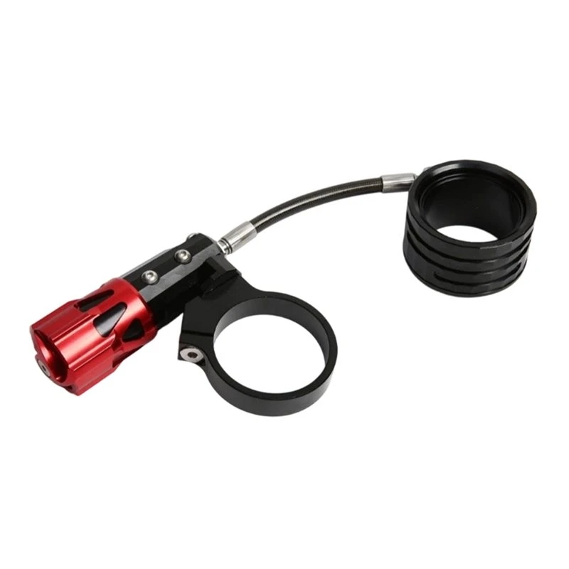 【Top Store!!】 Pre-Load Adjustable Ring Universal Rear Shock Absorber Modified Aluminum Alloy Cylinder Accessories Red