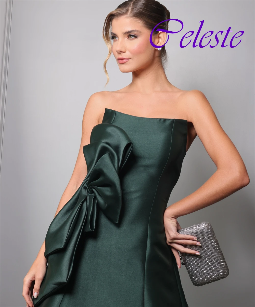 Robe de soirée en Satin sans bretelles, personnalisée, élégante, classique, sans manches, robes de bal de luxe, traîne de balayage, robes d'occasion spéciale