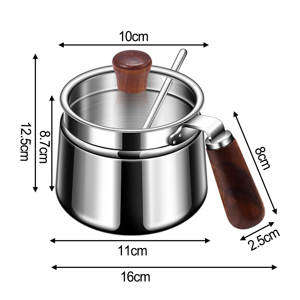 Frasco de tempero de aço inoxidável 316 com tampa para cozinha recipiente de sal e especiarias de grande capacidade com acabamento em madeira de nogueira