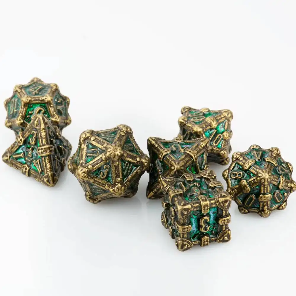 

Glitter Metal Dice Set D&D Game Dice for Dungeons and Dragons DND Dices Player RPG polyhedral digital Dice Collector