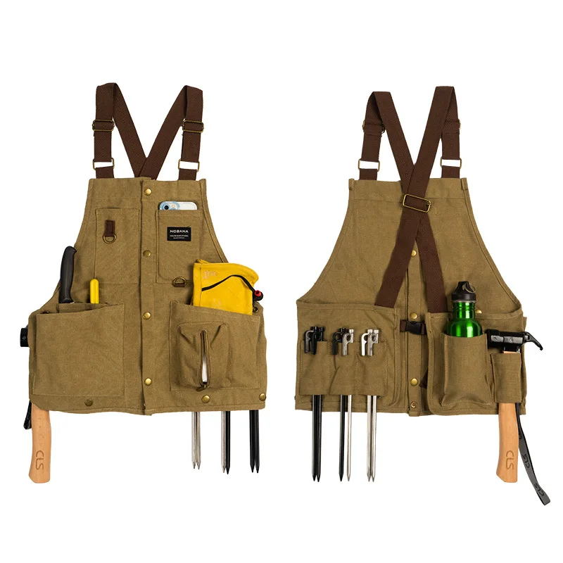 Outdoor Camping Multi-purpose Men Vest Camping Barbecue Apron and Women Photography Jacket Fishing Vest