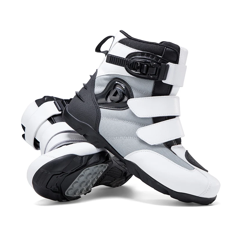 

Microfiber Leather Non-slip Breathable Shoes Racing Motorcycle Cycling Shoes Rubber Soles for Leisure Comfort Motorcycle Shoes