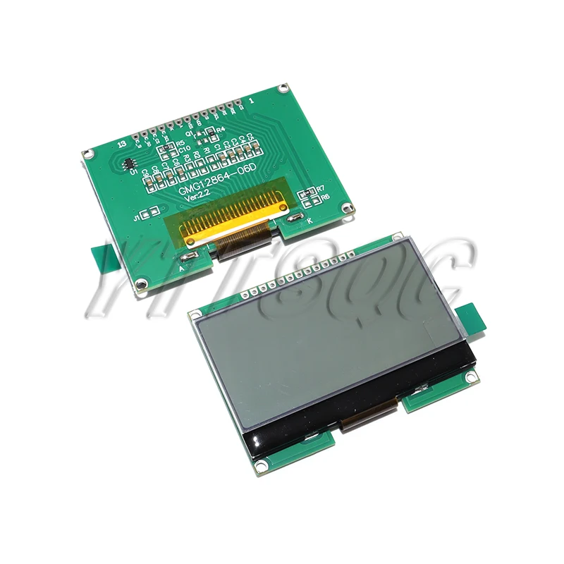 Lcd12864 12864-06D, 12864, módulo LCD, COG, com fonte chinesa, tela de matriz de pontos, interface SPI, COG, com fonte chinesa,