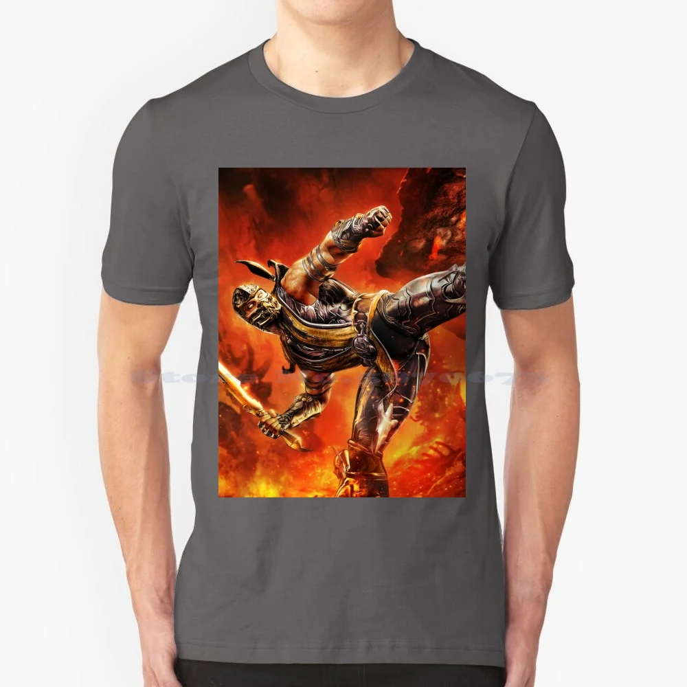 Scorpion Mortal Kombat T Shirt 100% Cotton Tee Mortal Kombat Scorpion Scorpion Mortal Kombat