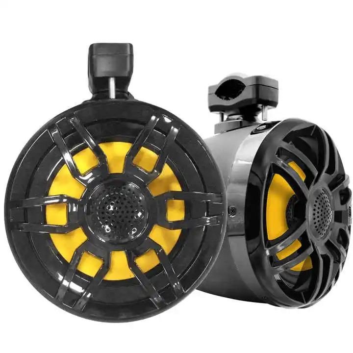 8-Inch 600W Marine Speakers BT Amplifier Hanging Horn Stereo System ATV/Golf Cart/UTV Boat Motorbike Marine Supplies