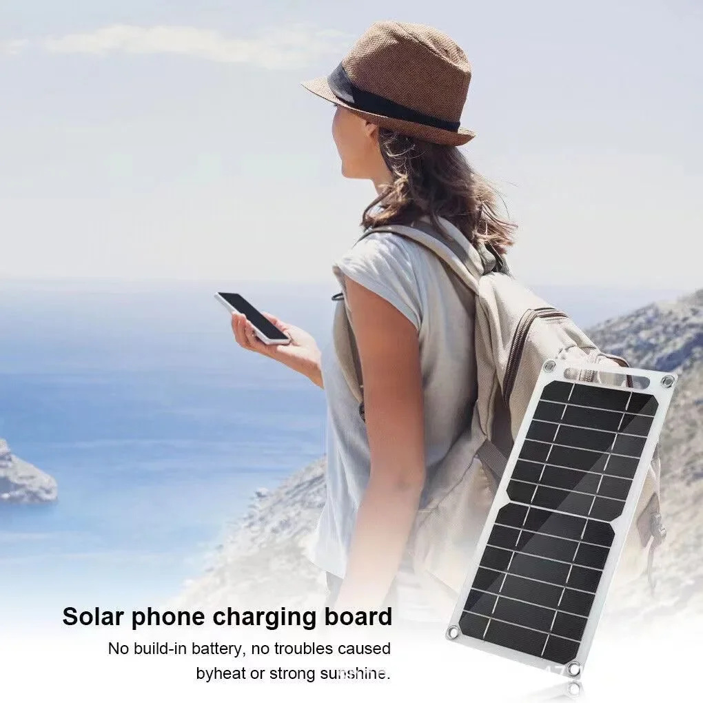 Solar Panel 30W  USB Type-C Waterproof Outdoor Hiking Camping Portable Battery Mobile Phone Charging Bank  Charging Panel  6.8V image 4