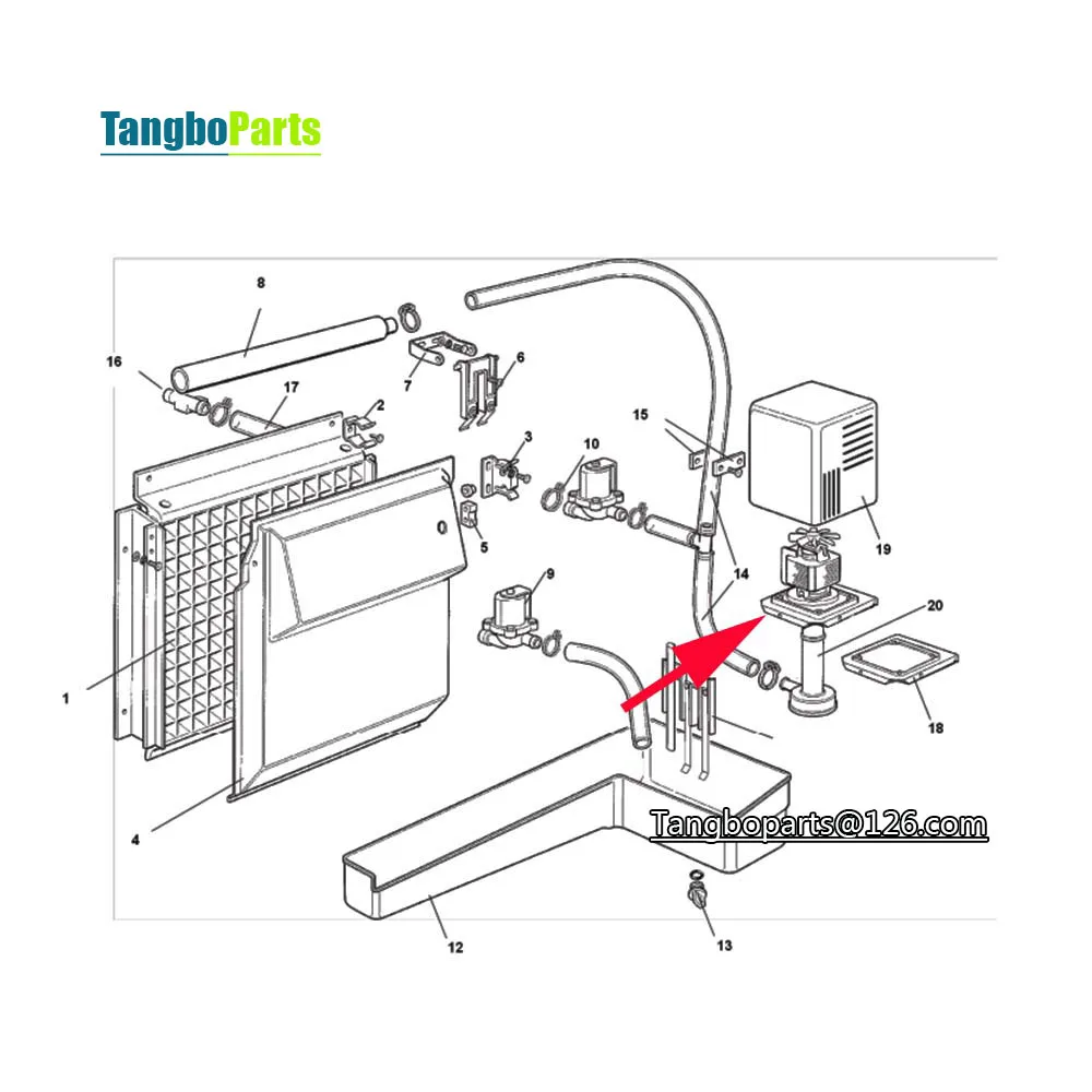 lce Maker Spare Parts MH30F1 30W Water Pump For ICE-MATIC SCOTSMAN MV600/MV450 Ice Making Machine Replacement