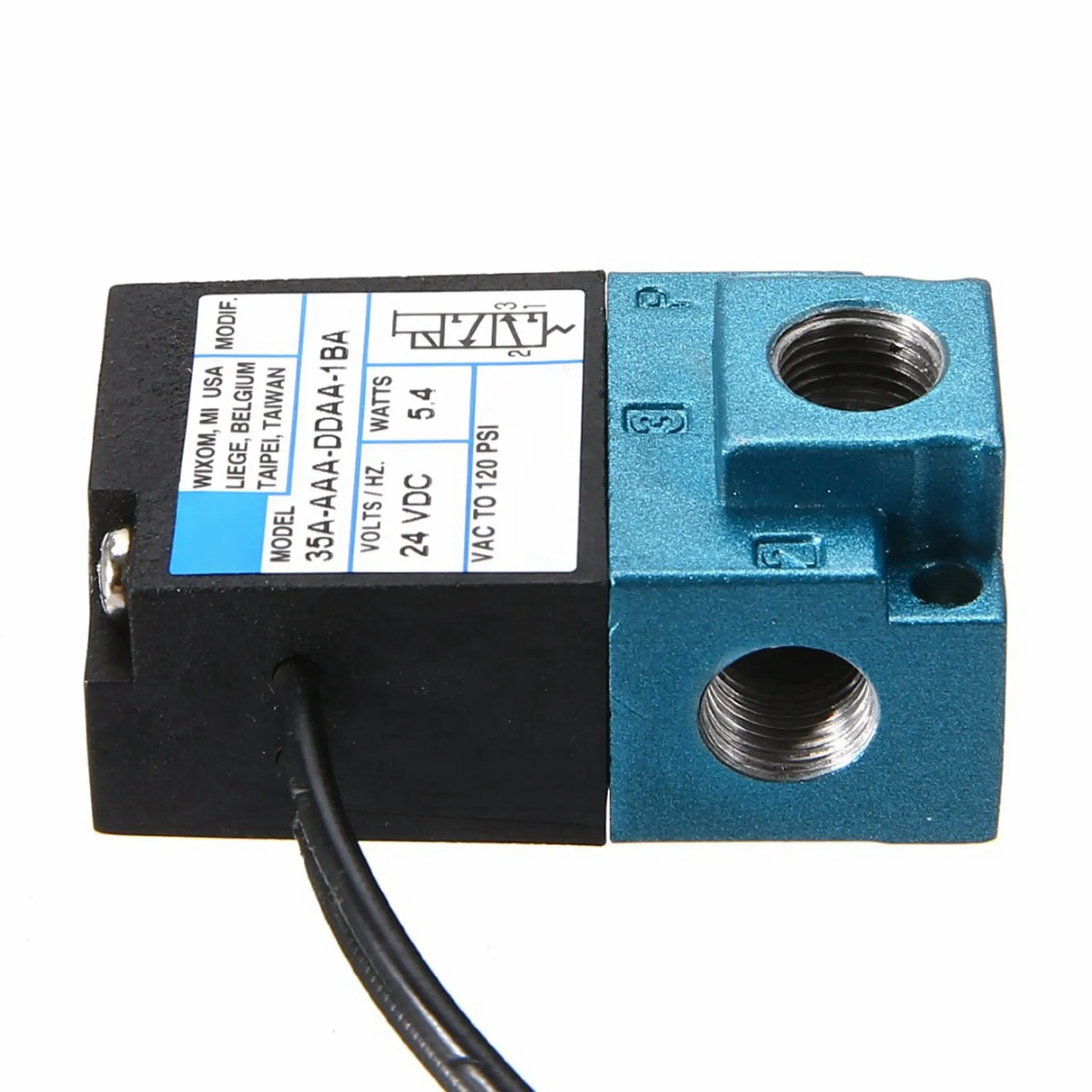 

ABGR-2X DC 24 В 5,4 Вт ECU 3-портовый электронный электромагнитный клапан управления наддувом 35A-AAA-DDAA-1BA с комплектами фитингов из 6 шт.