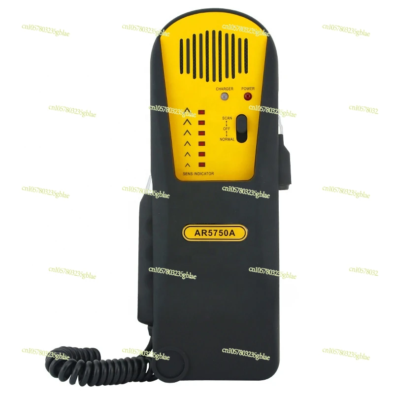 Automotive air conditioner refrigerant gas leak detector position determination tester