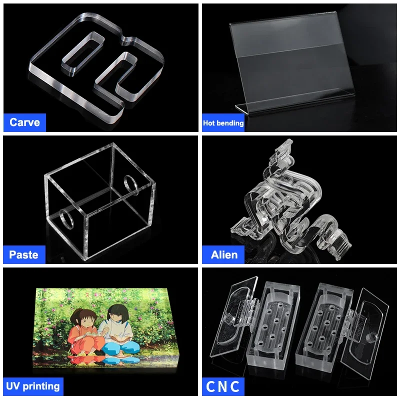 1pc Highly Transparent Acrylic Block Jewelry Display Stand and Organizer for Cosmetics and Perfume Holder Little Doll Tray Box