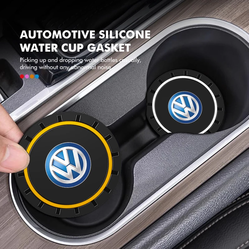 Cup Holders For Volkswagen VW 2pcs Car Cup Holder Anti Slip Insert Coasters Pads Accessories Polo Jetta Sagitar Magotan Passat B view 3