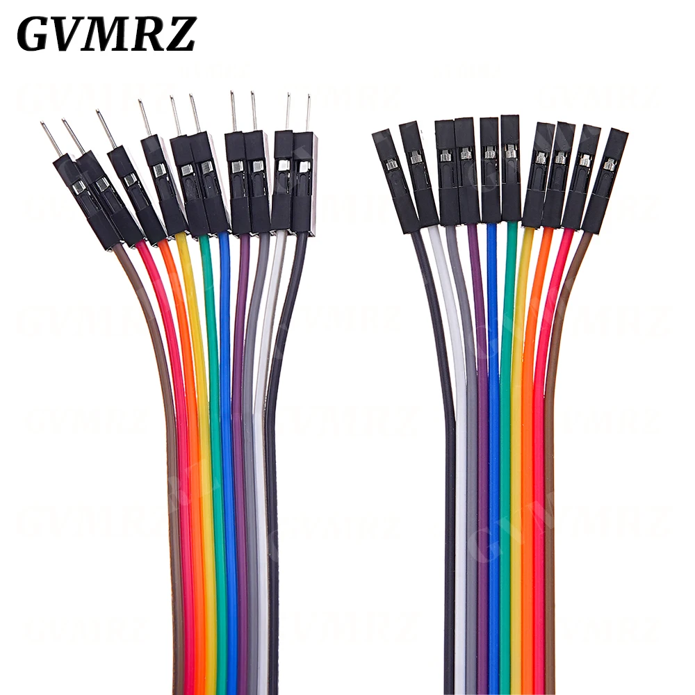 20MM 30MM 10Pin Double-end Alligator Clips jump Wire Male Female Crocodile Clip Test Lead Jumper Wire Line Cable DIY Connection