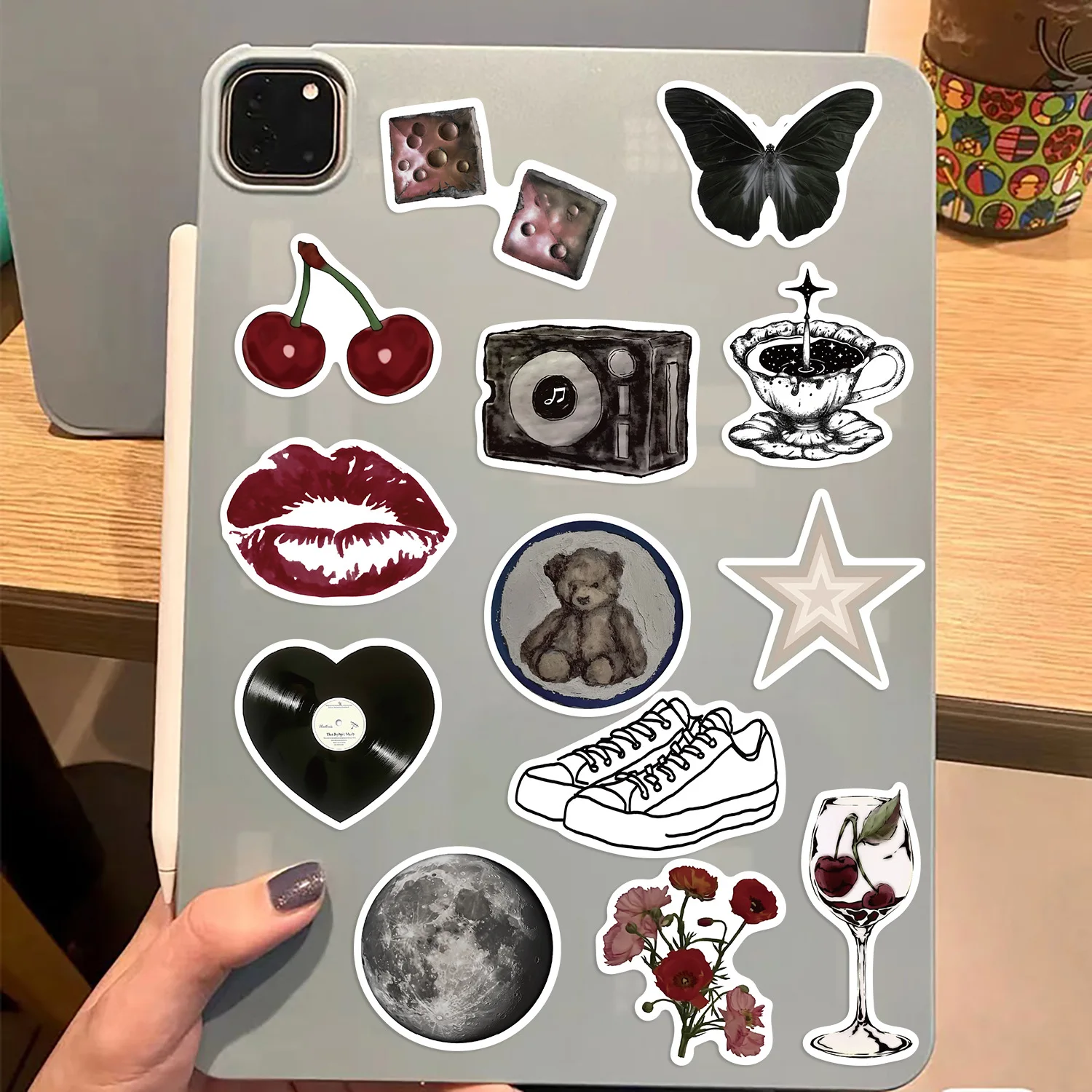 50Pcs Aesthetic Pinterest Adults Sticker Y2K Cool Stickers Decoration Suitcase Phone Helmet Phone Laptop Stationery Cute Decals
