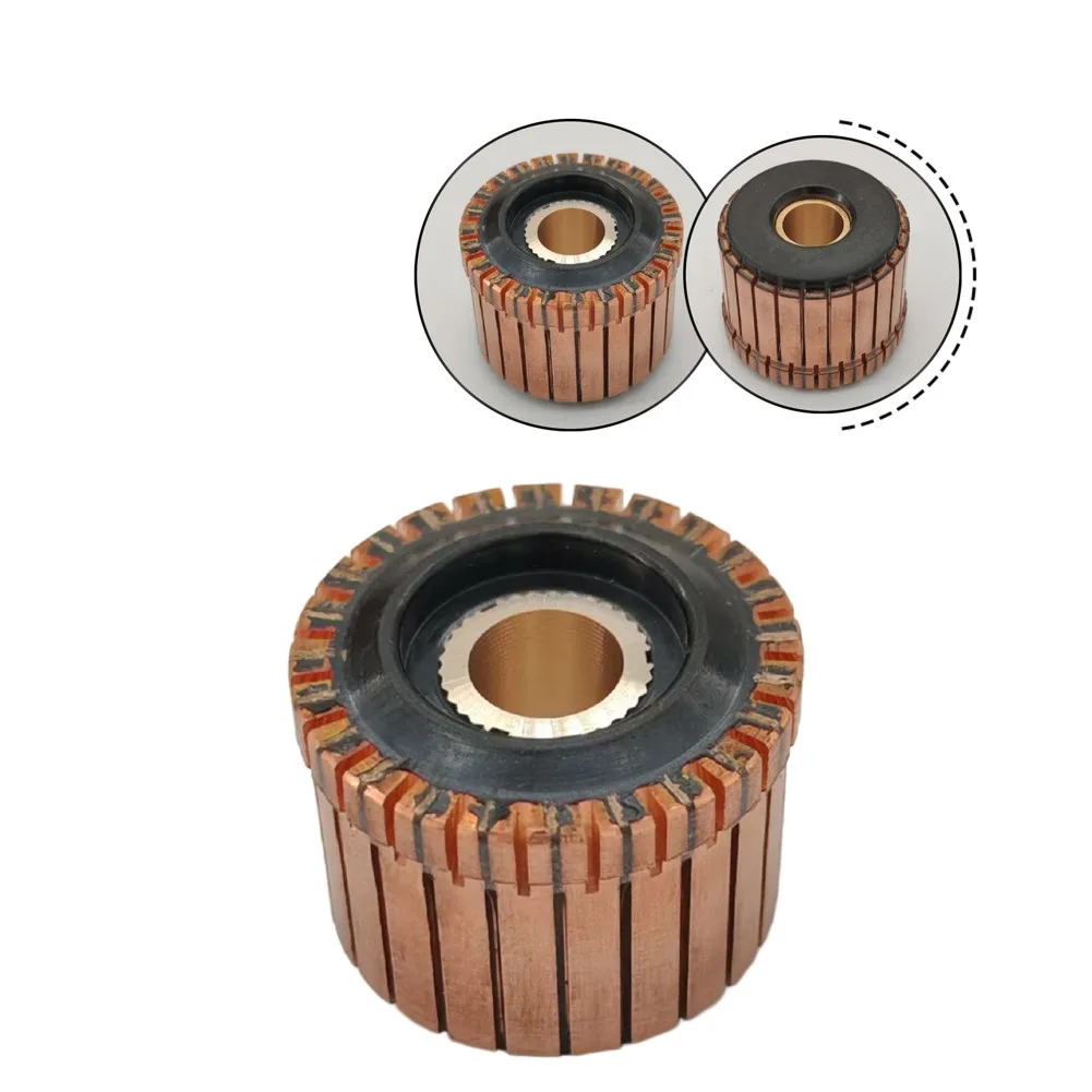 24P Copper Commutator Angle Grinder Rotor For Motor Maintenance Molded Insulation Structure Excellent Conductivity