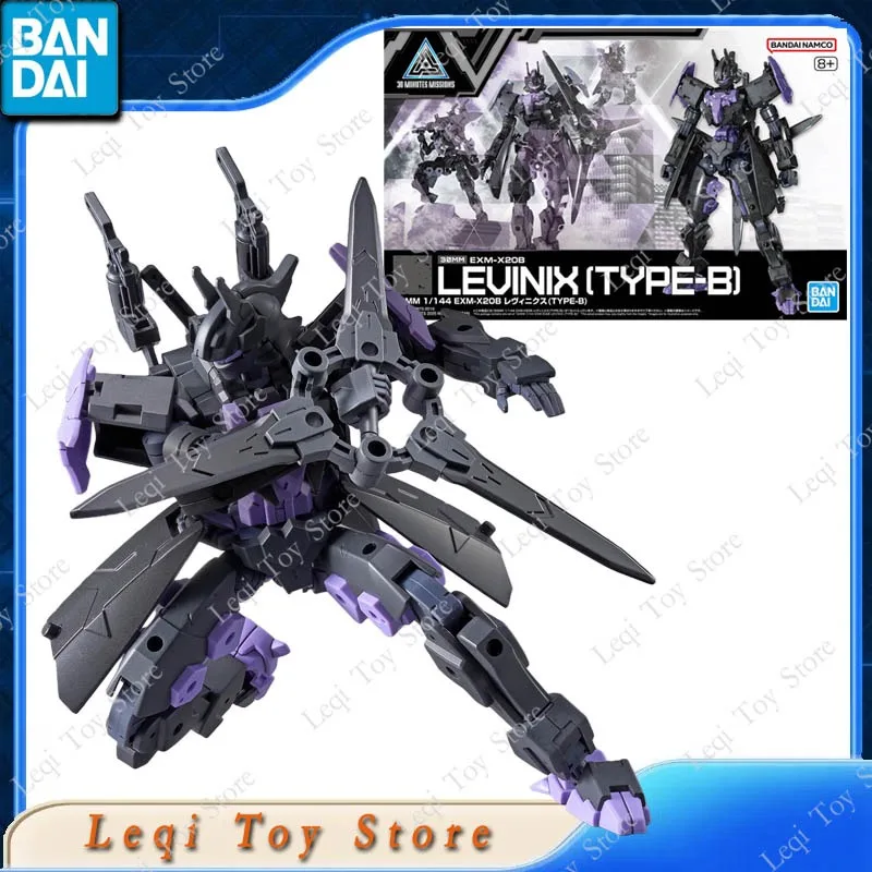 

Bandai Original Genuine 30MM 1/144 EXM-X20B LEVINIX TYPE-B Action Anime Figures Toys Boys Kids Gift Assembly Model Ornaments