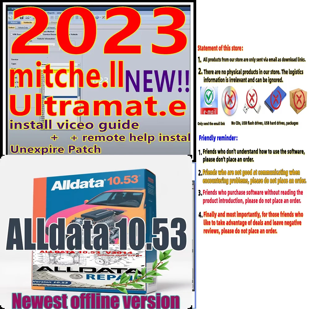 

Software para automóvil Alldata 10.53 con diagramas de cableado de profundidad y Mitchell Ultramate 2023.07 para reparación avan