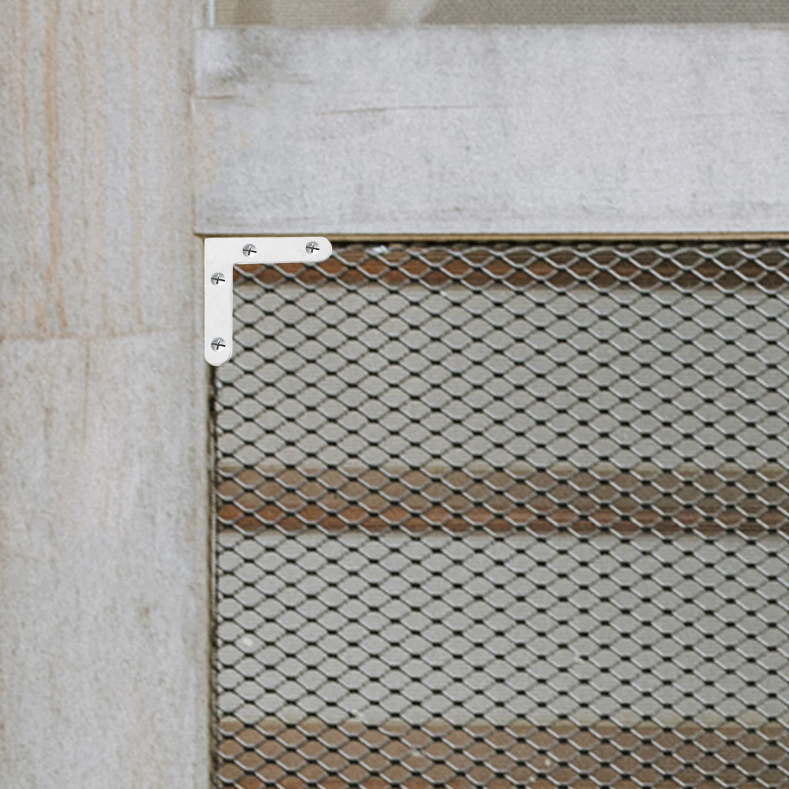 

10Pcs Screen Frame Corner Iron Material 90-Degree Corner Bracket for Window Screen Repair Replacement Sturdy and Strong L