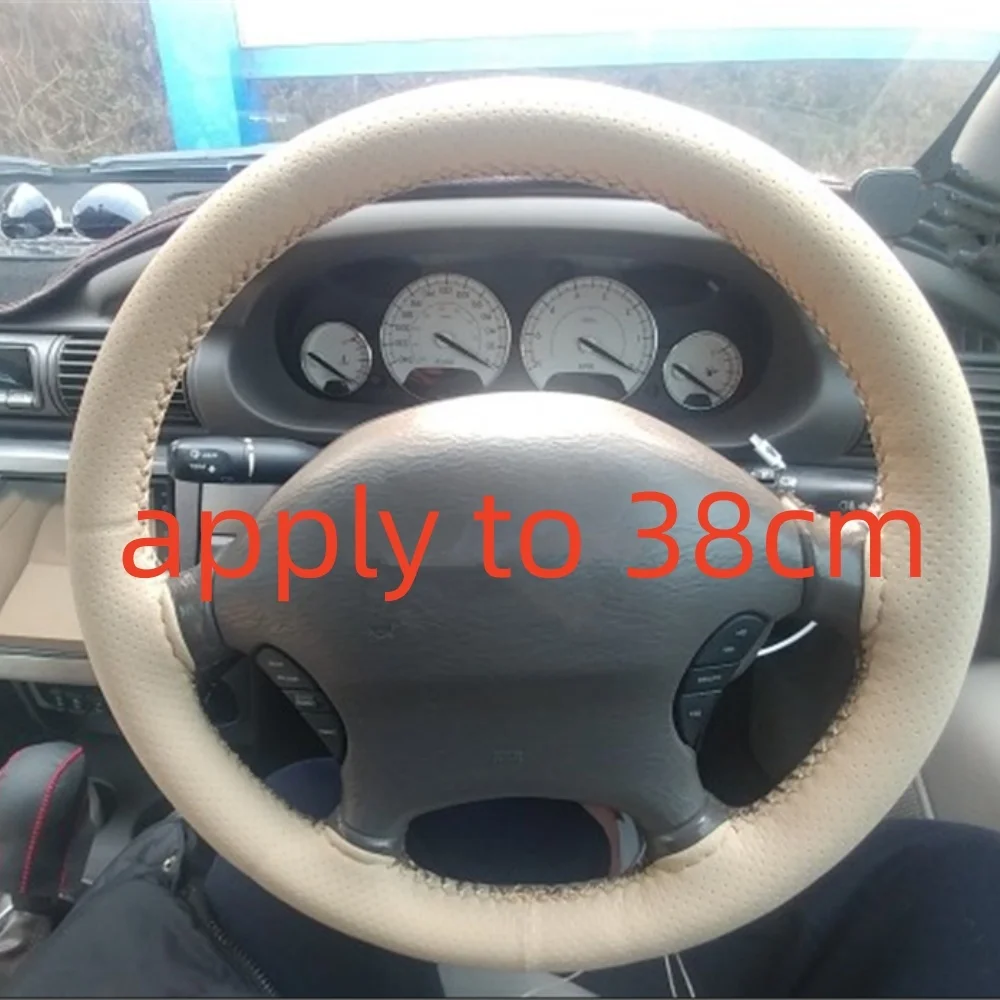 Braid On leather Steering Wheel Cover for Alfa Romeo 159 147 156 164 166 stelvio Giulietta MiTo Giulia GT