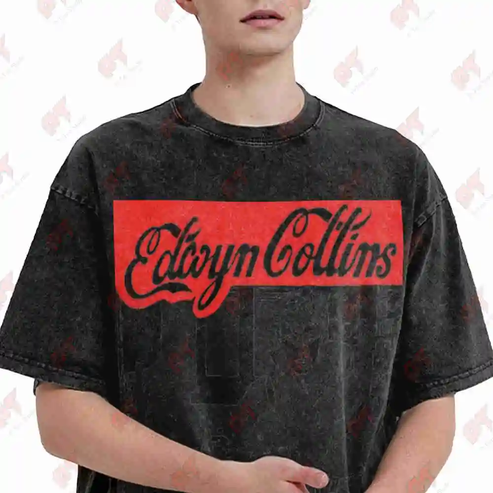 Edwyn Collins Don T Shilly Shally Vintage Washed Tee Pure Cotton T-Shirt