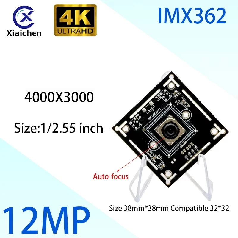 

USB Camera Module 12 Megapixel 4K IMX362 CMOS Sensor,Aperture F1.8 Auto Focus 4000*3000 Applicable Industry Field