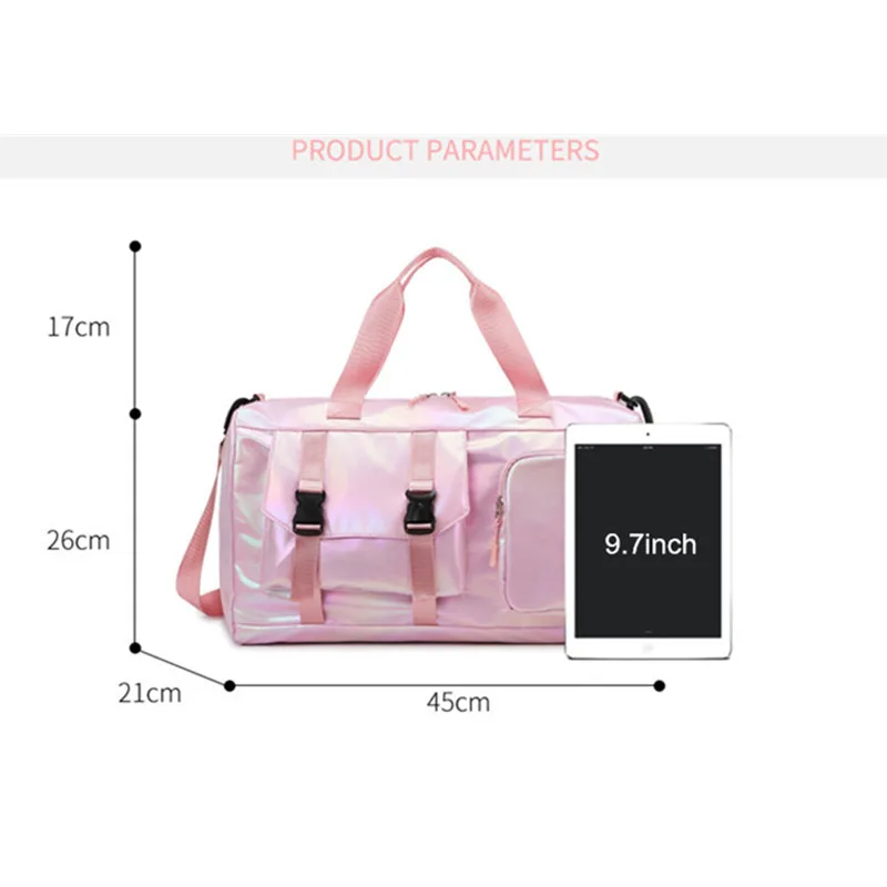 Sports Bag Women's Handbag For Fitness Suitcases Training Exercise Packing Shoes Pouch Swimming Shoulder Punching Men's Travel