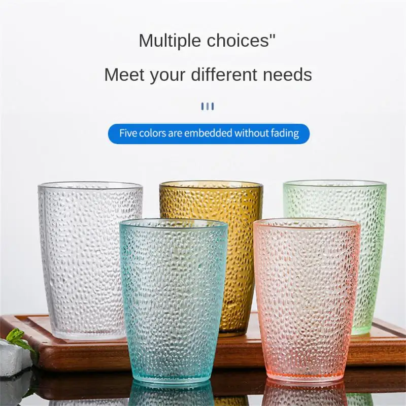 Acrylic Cup Plastic Transparent Color Water Cup Creative Drop-resistant Household Suit Restaurant Beer Drinking Cup Tea Cup