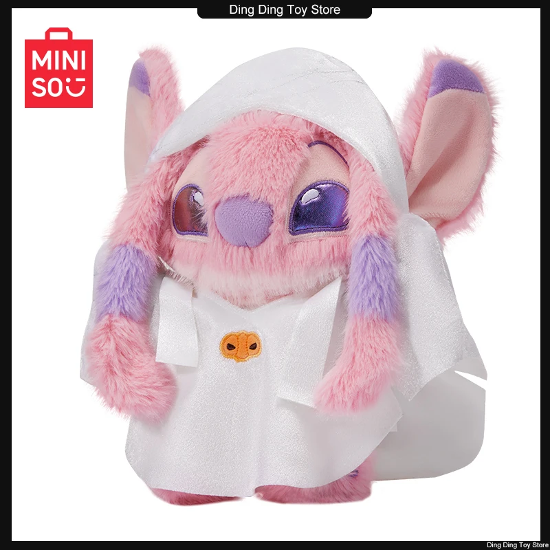 

Miniso Genuine Anime Disney Stitch Angle Halloween Plush Toy, Stitch Dolls Toy Doll Pendant Toys Christmas Gifts