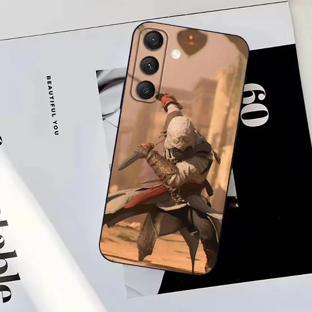 حافظة هاتف Game A-Assassins-es CreedS لهاتف سامسونج S 25,S24,S23,S22,S21,S20,S10,Ultra,Plus,Lite,FE,غطاء أسود من السيليكون الناعم #5