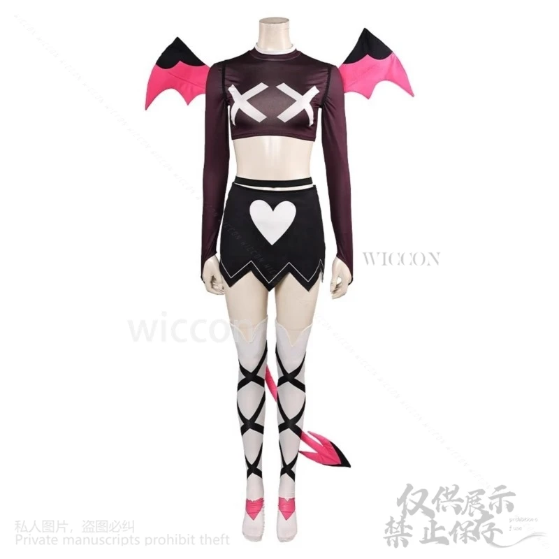 アニメ漫画ボスコスプレヴェロシカセクシーなジライケイスーツシャツスカート尾翼ウィッグセット@edggy^/ハロウィン悪魔の女の子夢のような! @ # @