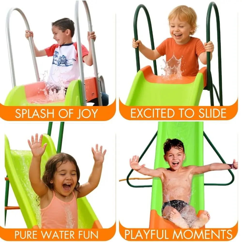 Conjuntos de balanço infantis para quintal - Conjuntos de playgrounds para quintais - Equipamento de playground ao ar livre para idades de 4 a 8 anos