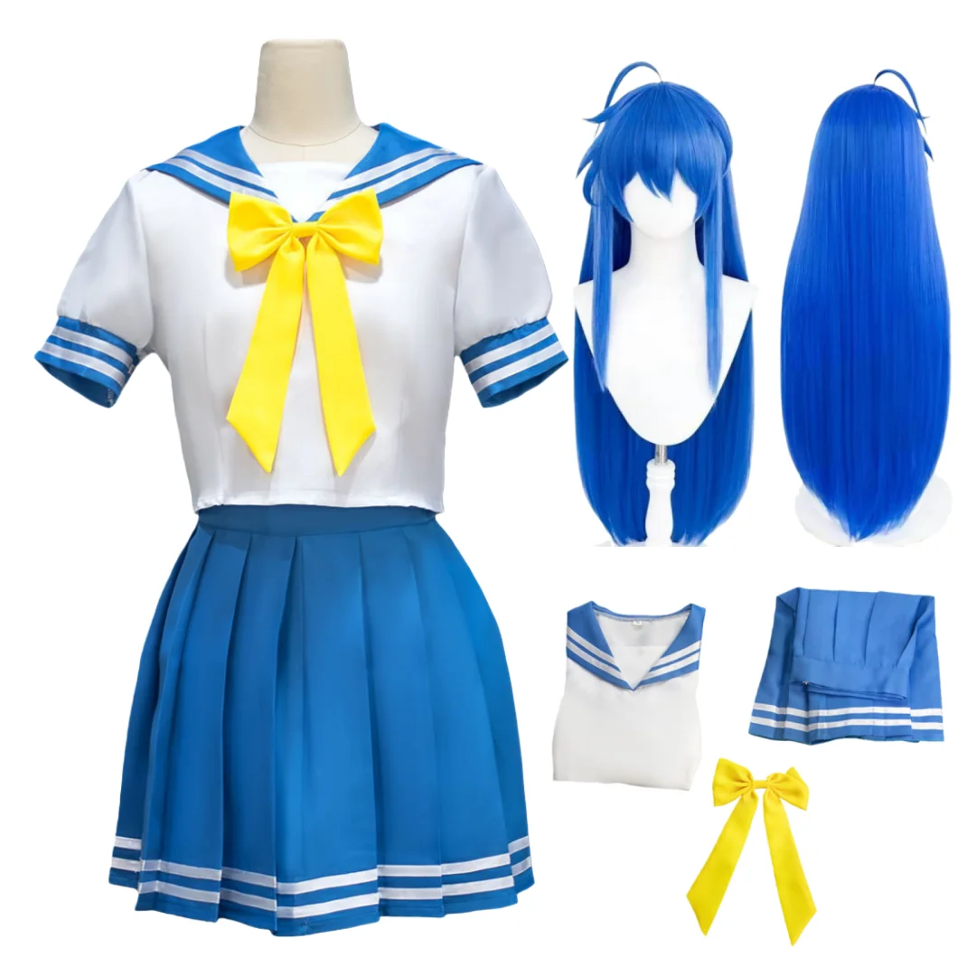 

Anime Lucky Star Cosplay Izumi Konata Cosplay Performance Costume Wig