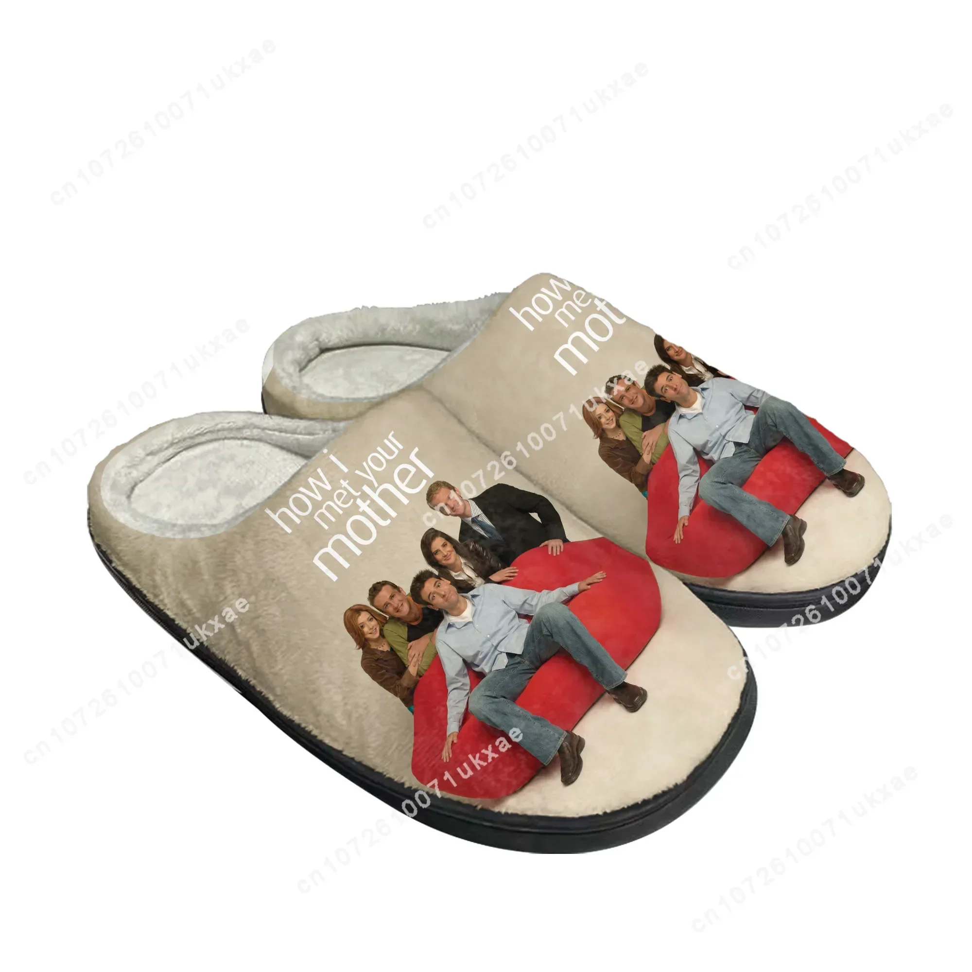 Intervention How I Met Your Mother Home Cotton Slippers Mens Womens Plush Bedroom Keep Warm Shoes Thermal Slipper Custom Shoe