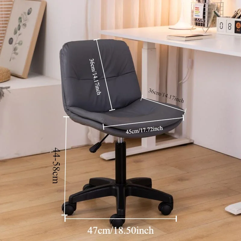 Home Computer Chair Comfortable Sedentary Backrest Design Lifting Stool for Desk Makeup Book Reading Dormitory Furniture