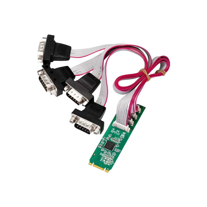 

B+M AX99100 4S DB9 RS232 Industrial COM1 Serial Port Expansion Card Compatible with Laptop and Desktop Made of PVC